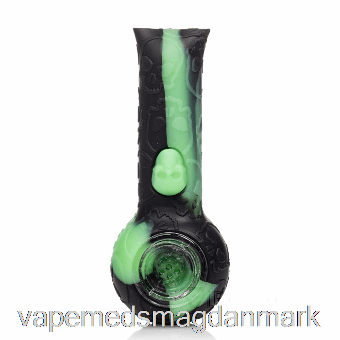 Engangs Vape Danmark Stratus Silikone Kranium Håndpipe Sort / Uv Slime (sort / Uv Grøn)